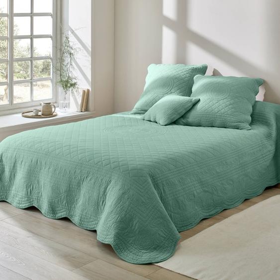 Couvre-lit uni style boutis Cassandre  -