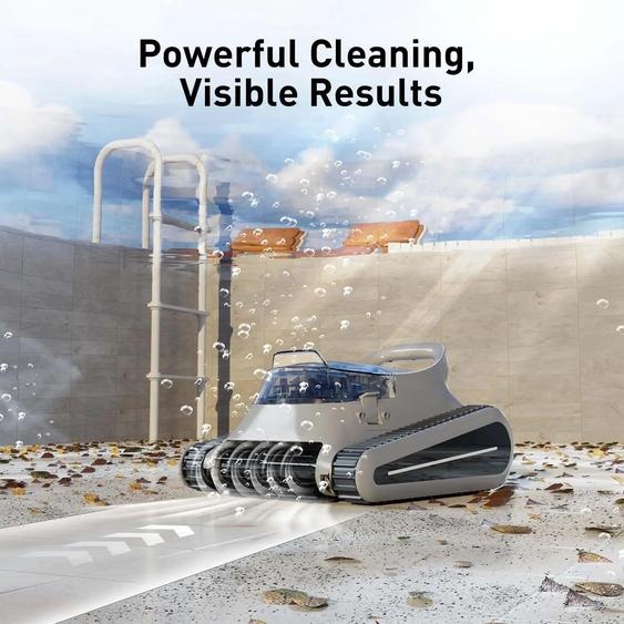 Crab Pro, robot de piscine, escalade murale pour murs et sols jusquà 2000 pieds carrés (2025)