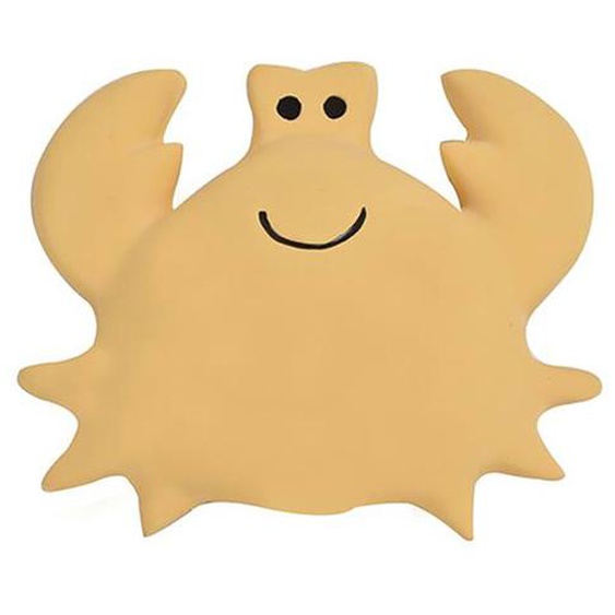 Crabe En Caoutchouc Naturel Jaune