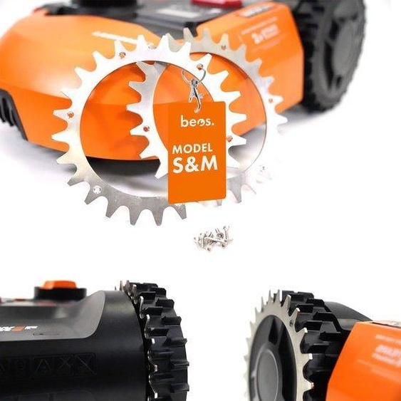 Crampons pour tondeuse à gazon : adhérence améliorée, acier inoxydable