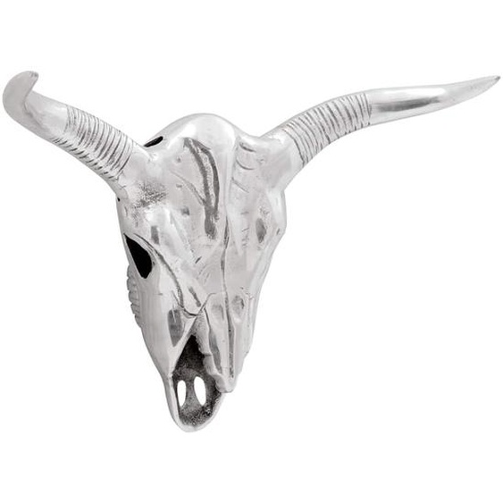 Crâne de taureau Argent 49 x 10 x 36 cm Aluminium