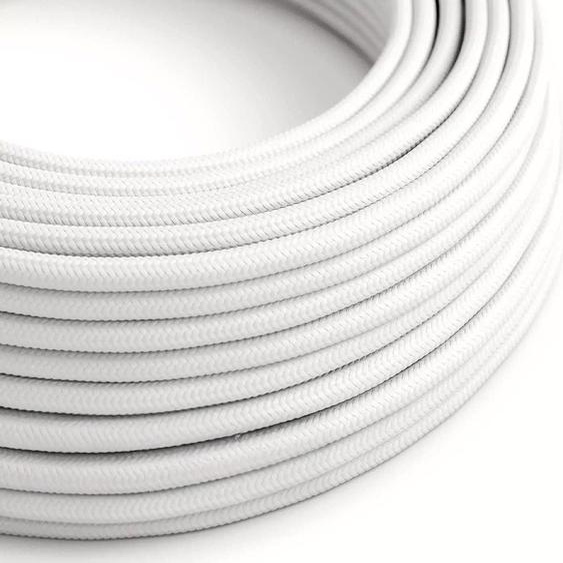 Creative-Cables Câble dalimentation en tissu DALI dorigine 5 x 0,75 mm² (50 m, blanc RM01)