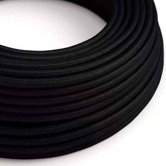 Creative-Cables Câble dalimentation en tissu DALI dorigine 5x0,75 mm² (50 m, noir RM04)