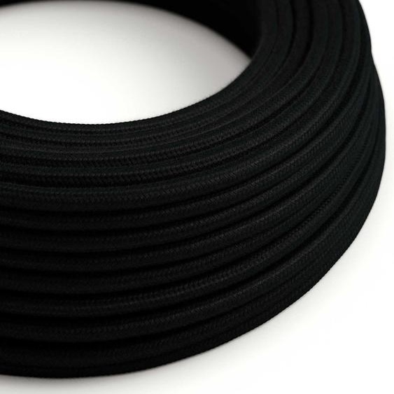 Creative-Cables Câble en silicone Ultrasoft dorigine 2x0,75 mm² (50 m, coton noir RC04)