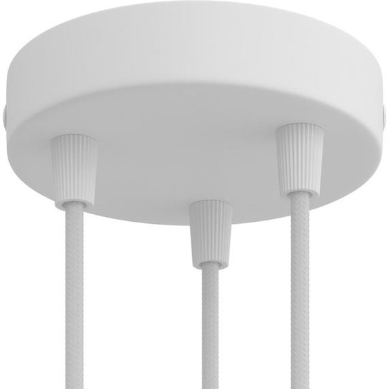 Creative Cables Krm573fvbo Ensemble de roses de plafond cylindriques en métal Argent Argent One Size