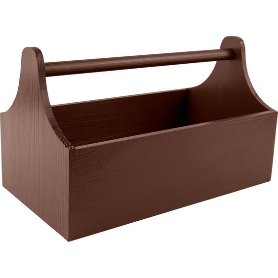 Creative Deco Boîte à Outils en Bois Marron 34 x 18 x 20,5 cm - Boîte Naturelle