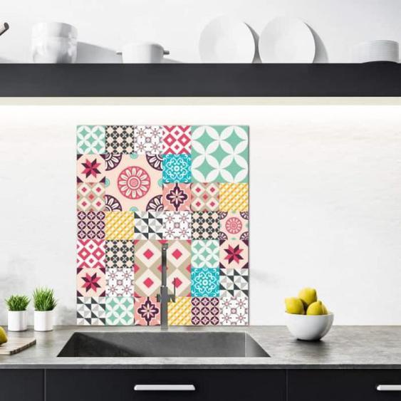 Crédence Aluminium ADZIF.BIZ - CrazyColor - 90 cm x 70 cm - Noir - Classique - Intemporel