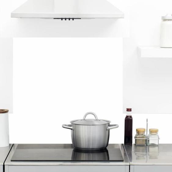 Crédence de cuisine - TESA - Total White - Aluminium - 60x70cm - Finition satinée