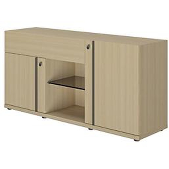 Crédence Fusion - L.160 x H.78 cm - Chêne structuré