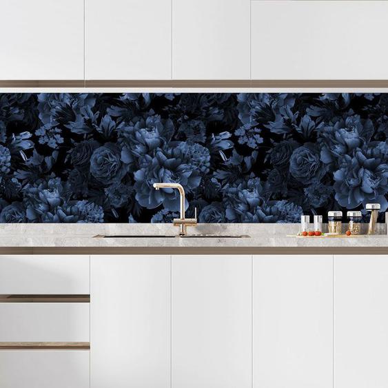 Crédence / Sticker adhésive cuisine - Fleurs 3617689953472 - Adhésif + Protection BRILLANTE - 90x135 cm