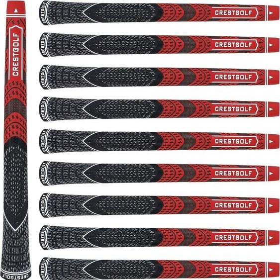 CRESTGOLF 10 pièces/sac taille Standard fil de carbone fers de Golf poignées Club de Golf poignée en bois 8 couleurs disponibles