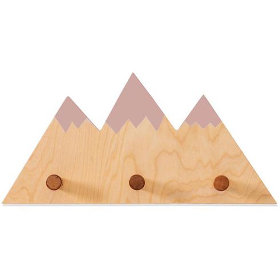 Crochet Mural Montagnes (3 Crochets) Quartz Rose