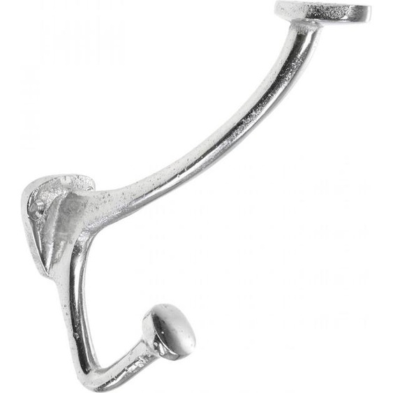 Crochet mural vintage argenté Shabby Chic Patère rétro 22cm