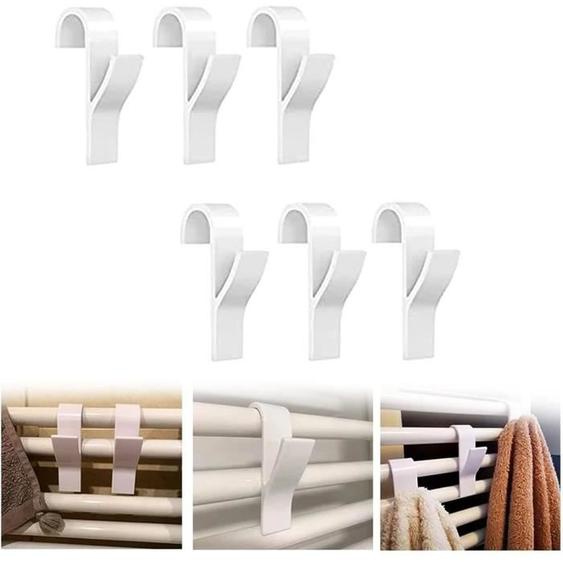 Crochet Radiateur,Crochet Radiateur Sèche Serviette,Patères Radiateur De Salle,Crochet Pour Radiateurs Plastique Blanc,Pour R[H794]