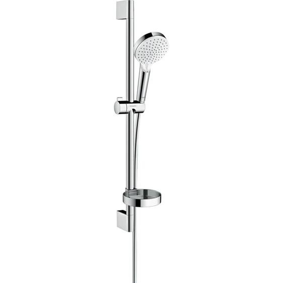 Crometta Set de douche Vario avec barre UnicaCroma 65 cm et porte-savon Blanc/Chromé - Hansgrohe