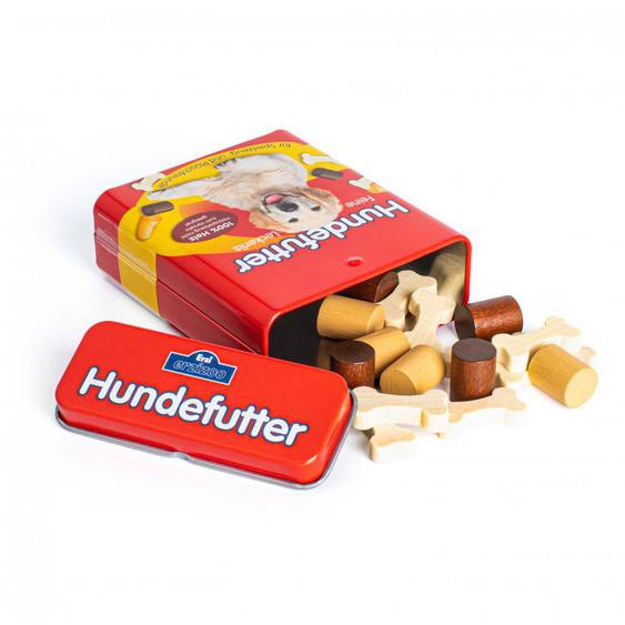 Croquettes Pour Chien En Bois Rouge