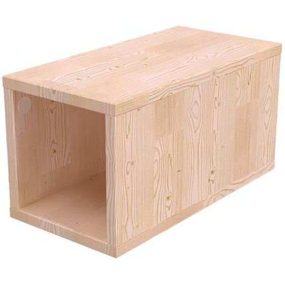 Cube de rangement bois 25x50 cm