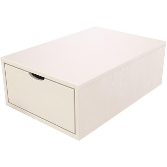 Cube de rangement bois 75x50 cm + tiroir