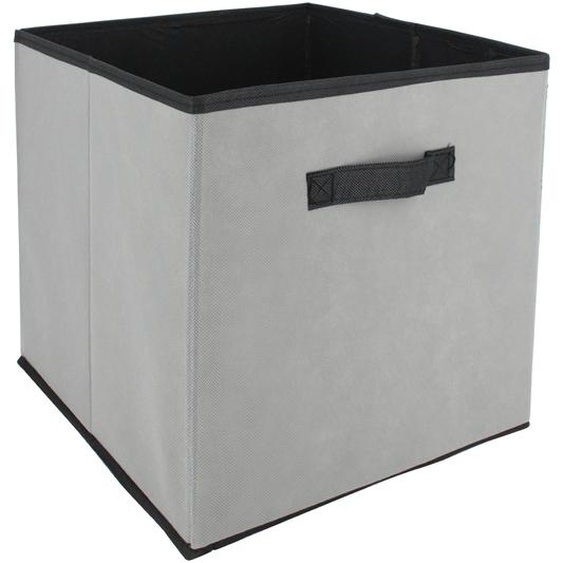 Cube de rangement cartonnée 27L gris