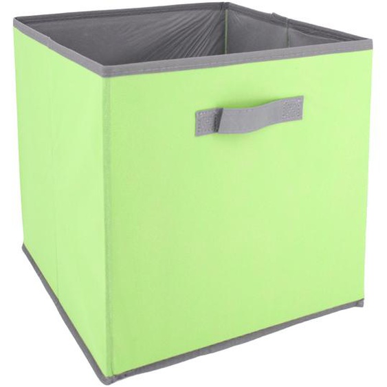 Cube de rangement cartonnée 27L vert