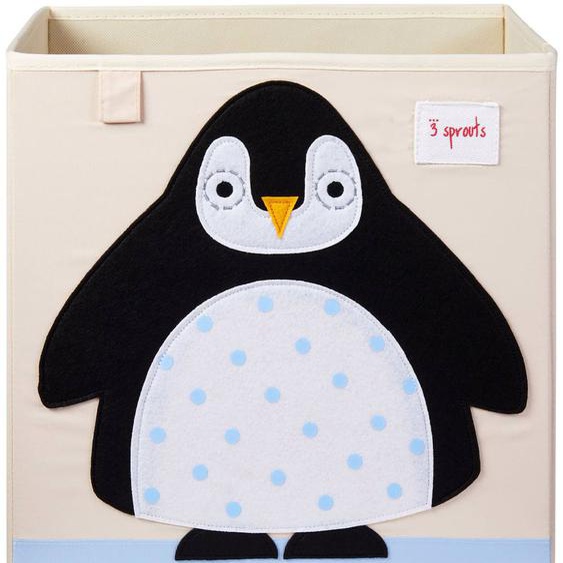 Cube De Rangement Pingouin Noir