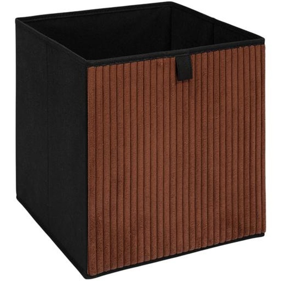 Cube De Rangement Pliable, Velours Côtelé -