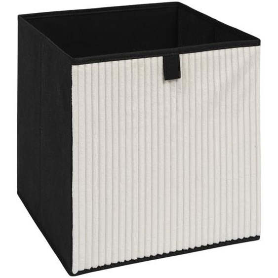 Cube De Rangement Pliable, Velours Côtelé -