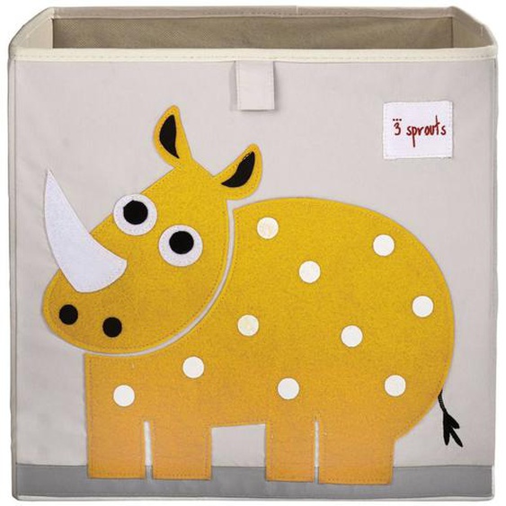Cube De Rangement Rhinocéros Jaune