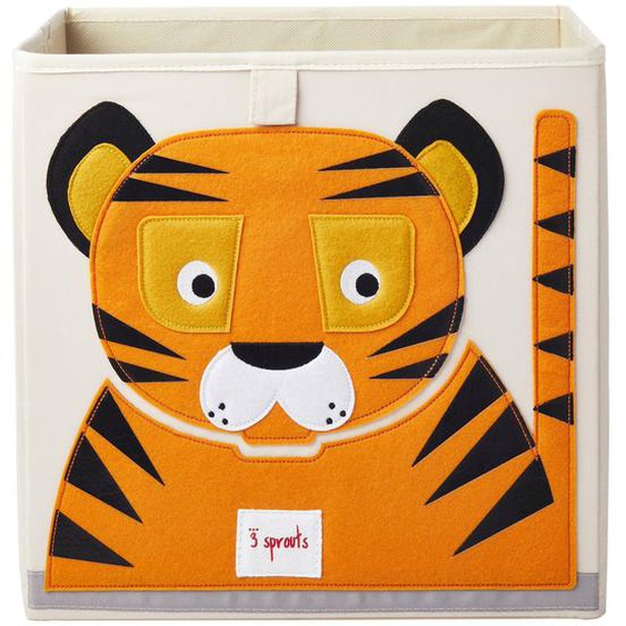 Cube De Rangement Tigre Orange