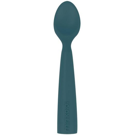 Cuillère Bébé En Silicone Bleu Marine