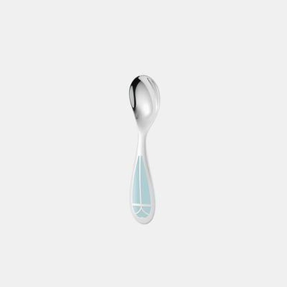 Cuillère naissance en métal argenté - Ice Blue - TALISMAN