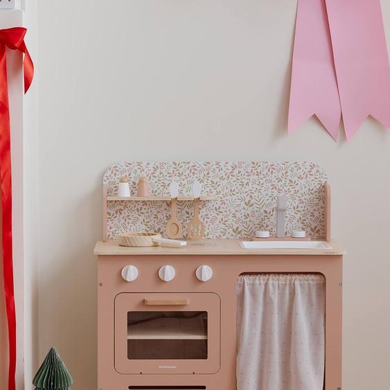 Cuisine en bois FSC® avec accessoires rose