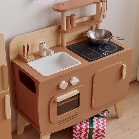 Cuisine en bois FSC® design caramel