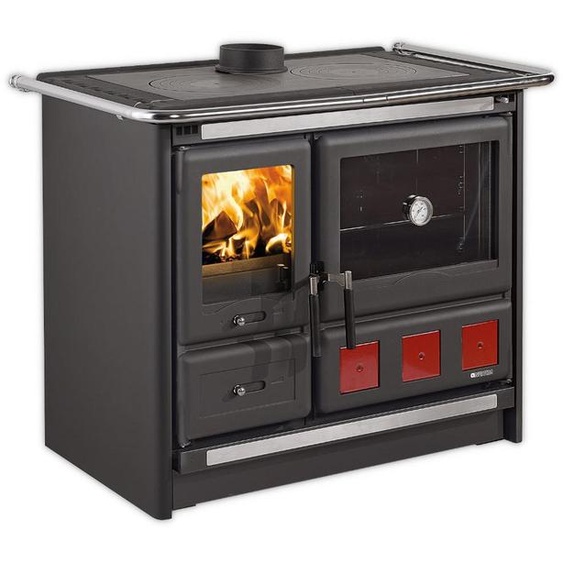 Cuisinière à bois 11kw noir anthracite - Nordica Extraflame - ROSAXXL.16ACIERNOIRANTHRA -