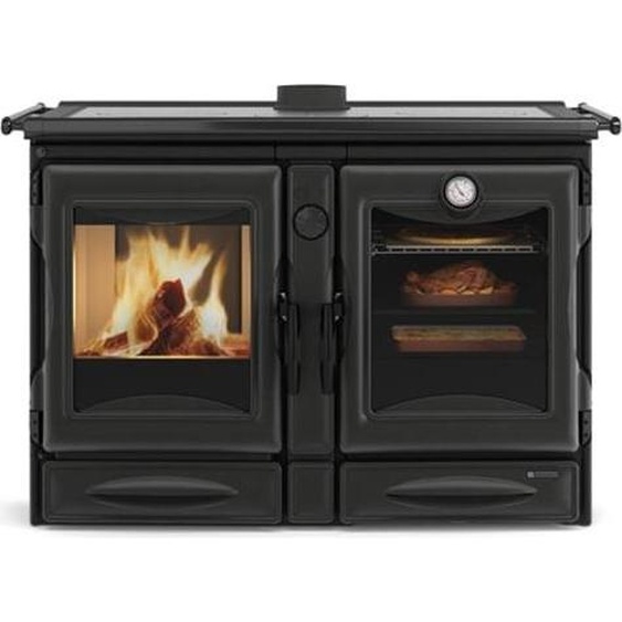 Cuisinière à bois 12kw noir - Nordica Extraflame - ALASKA.16NOIRE -