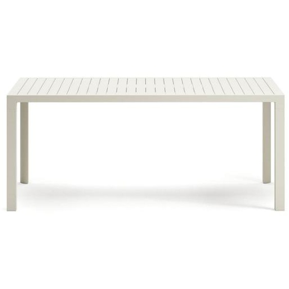 Culip - Table à manger de jardin en aluminium 180cm - Couleur - Blanc