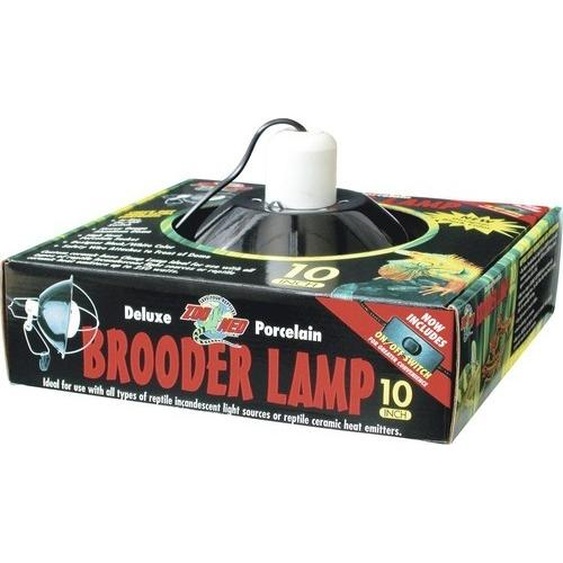 Culot de lampe ZOO MED en porcelaine, modèle à pince, puissance maximale 200 W, longueur 25 cm