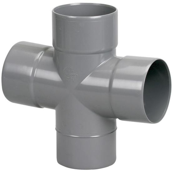 Culotte double parallèle PVC Mâle-Femelle 90° D100 - WAVIN - 3025813