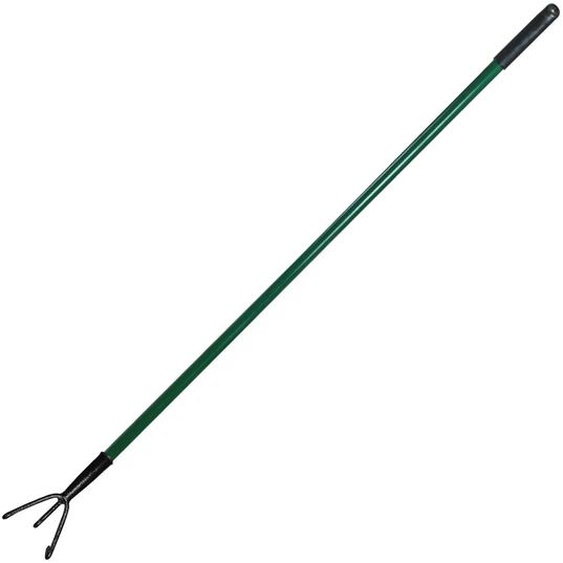 Cultivateur à 3 griffes, en acier au carbone, 142 cm, outil de jardinage