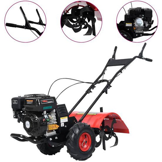 Cultivateur à essence 6,5 ch 196 cc