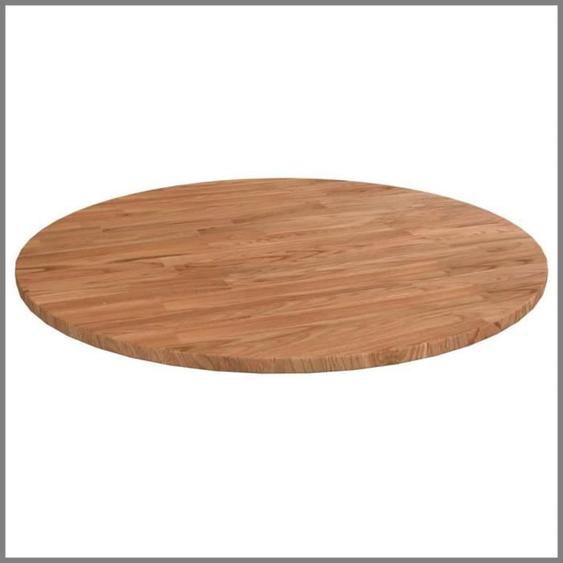 Dessus de table rond - CUQUE - CQ003 - Bois de chêne massif - Marron clair - Ø60 cm