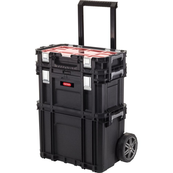Curver Keter Caisse à outils Connect Trolley and Rolling Systems Noir