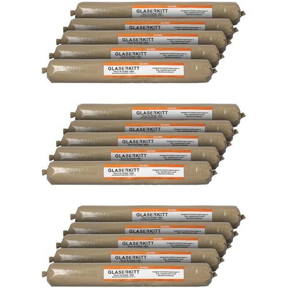 CUT360 SB 11 Mastic pour vitriers | Mastic pour fenêtres à simple vitrage | 15 x 1 kg Plastique souple, facile à travailler | Convient aux cadres en