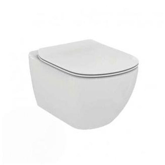 Cuvette de toilette suspendue Ideal Standard Tesi - T354601 - Avec abattant SoftClose - Technologie AquaBlade - Couleur blanche