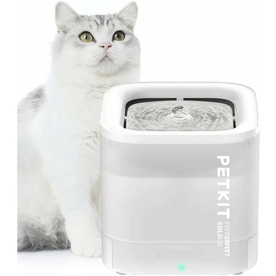 Petkit - cybertail Fontaine à Eau pour Chats 1.8L, avec Pompe à Eau sans Fil, Moins de 35dB, Filtre 3.0, Equipé de Lumières led, pour Chats Chiens et