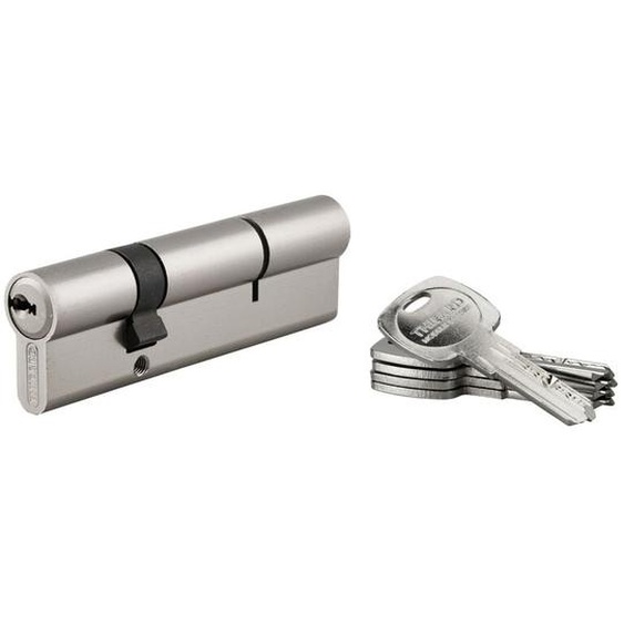 Thirard - Cylindre de serrure double entrée Trafic 6, 30x70mm, nickel, anti-arrachement, anti-perçage, 5 clés