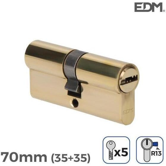 Cylindre EDM r13 Européen Caméra courte or laiton (70 mm)