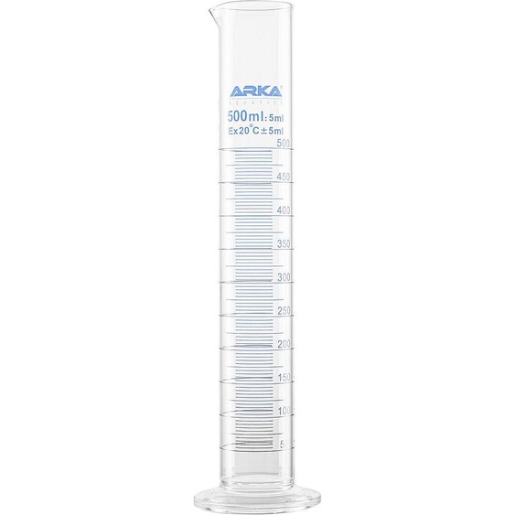 Cylindre gradué Arka pour hydromètre en verre borosilicaté