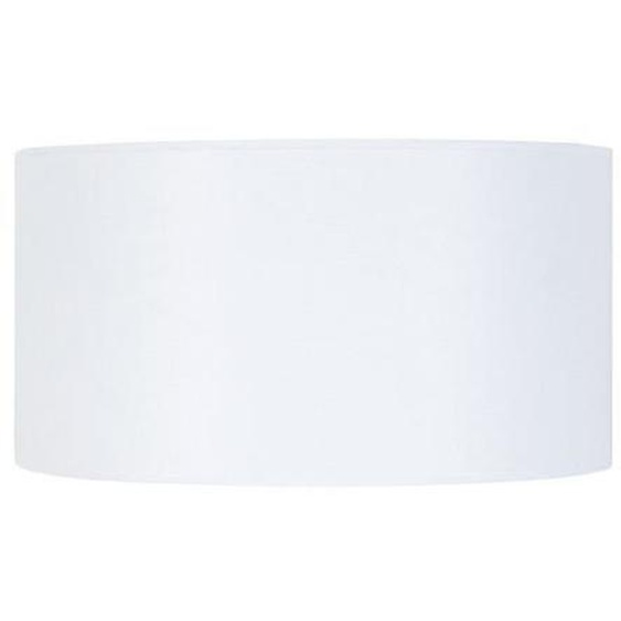 CYLINDRIQUE 40-Abat-jour cylindre tissu  cylindre blanc 1 ampoule E27 Style: urbain D40xH22cm