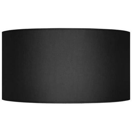 CYLINDRIQUE 40-Abat-jour cylindre tissu  cylindre noir 1 ampoule E27 Style: urbain D40xH22cm
